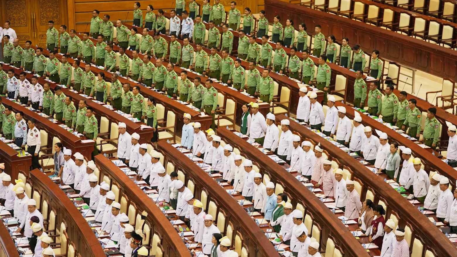 Myanmar junta parliament convened its first meeting amid alarming UN report