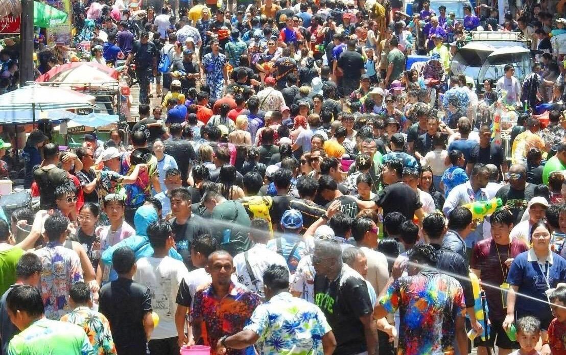 Crowds gathered to celebrate Songkran festival, Thailand’s most prominent cultural event. (Tourism Authority of Thailand Newsroom)