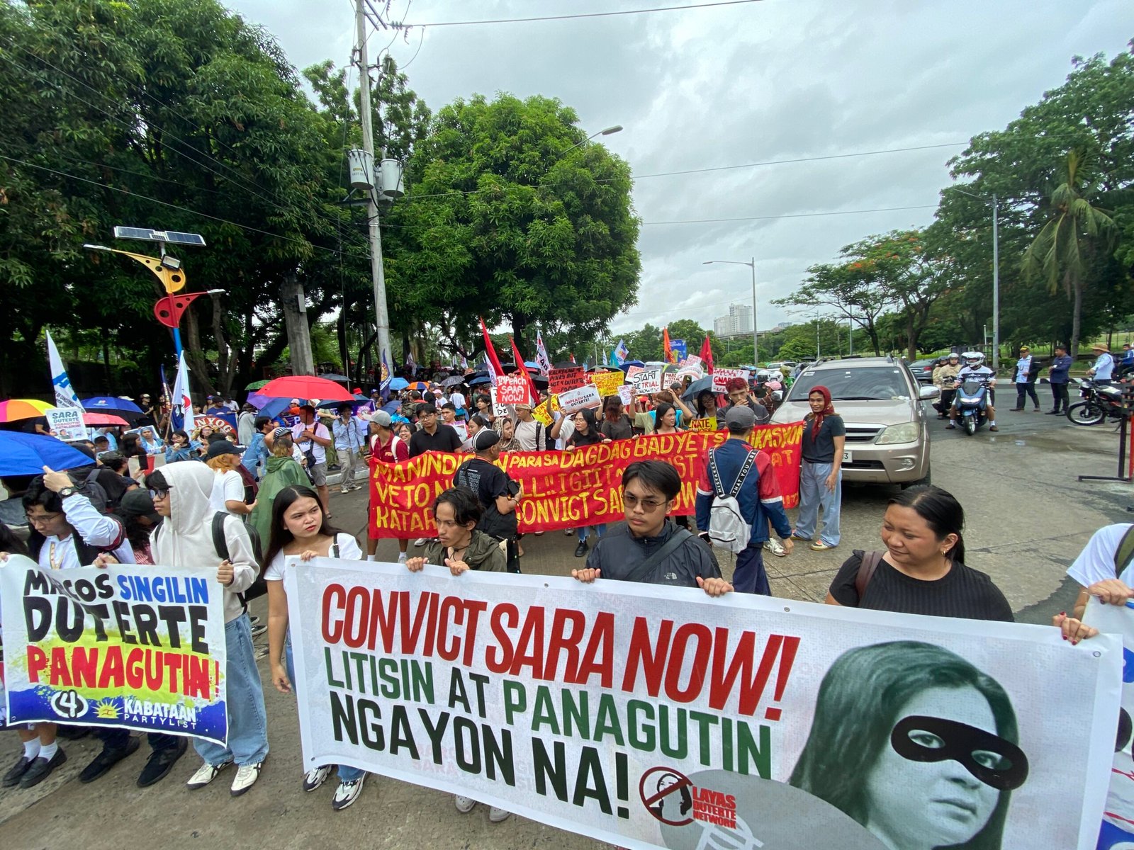 Mobilization at the Senate for the impeachment proceedings against Vice President Sara Duterte. (Kej Andrés via Wikimedia)