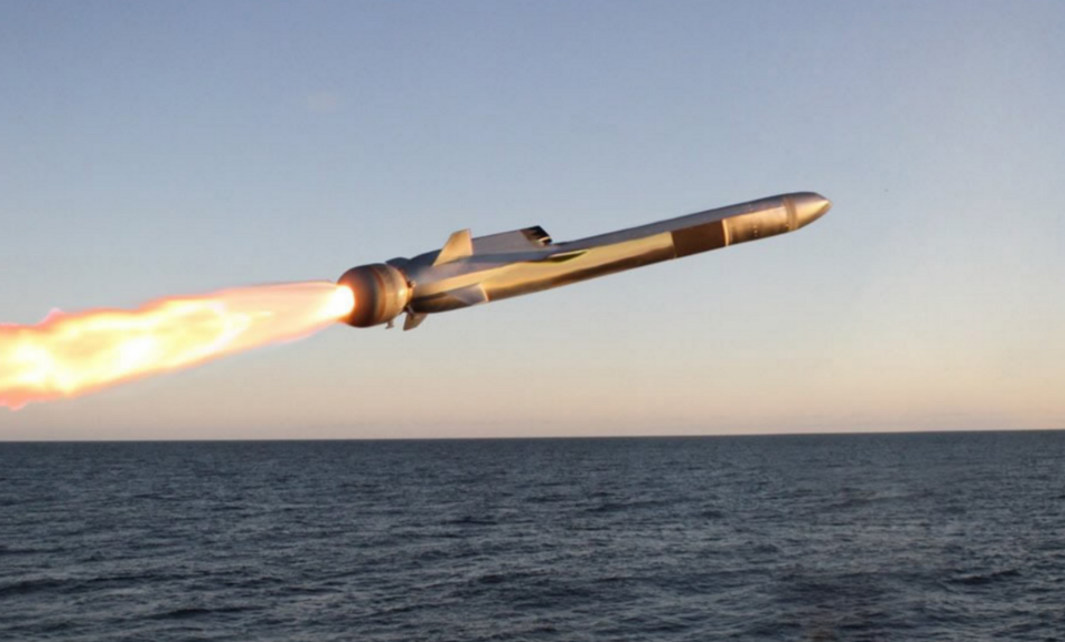 A Naval Strike Missile during a test fire. (Wikimedia)