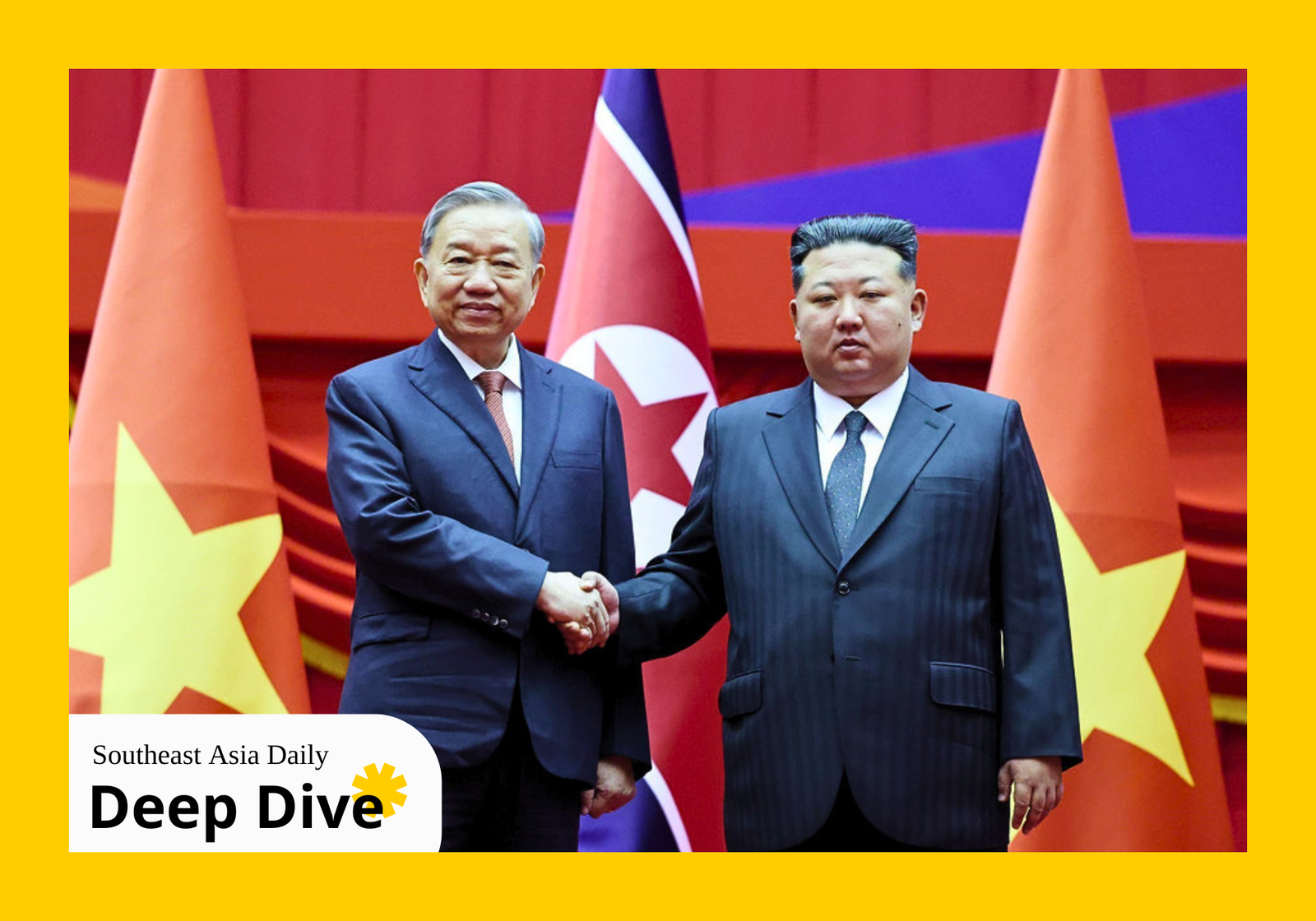 Communist Party of Vietnam Secretary-General Tô Lâm meets with DPRK Leader Kim Jong-un in Pyongyang, North Korea, on October 9, 2025. (VNA)