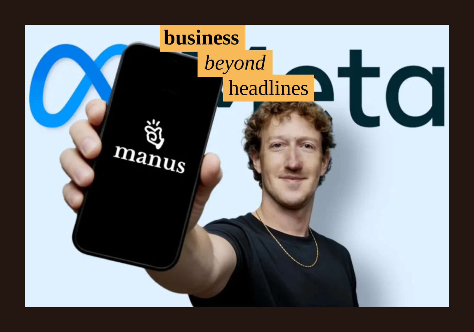 llustration of the acquisition of Manus by Meta. (Mobile App Daily)