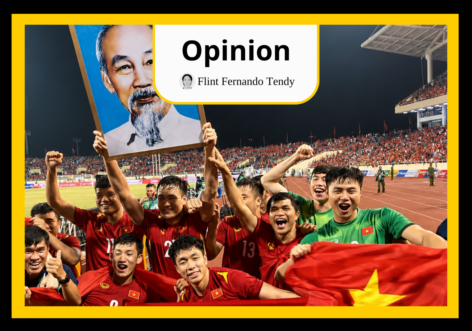 Vietnam’s U-23 men’s football team celebrating their win against Thailand in the 2022 ASEAN U-23 Championship in Cambodia. (VTV)