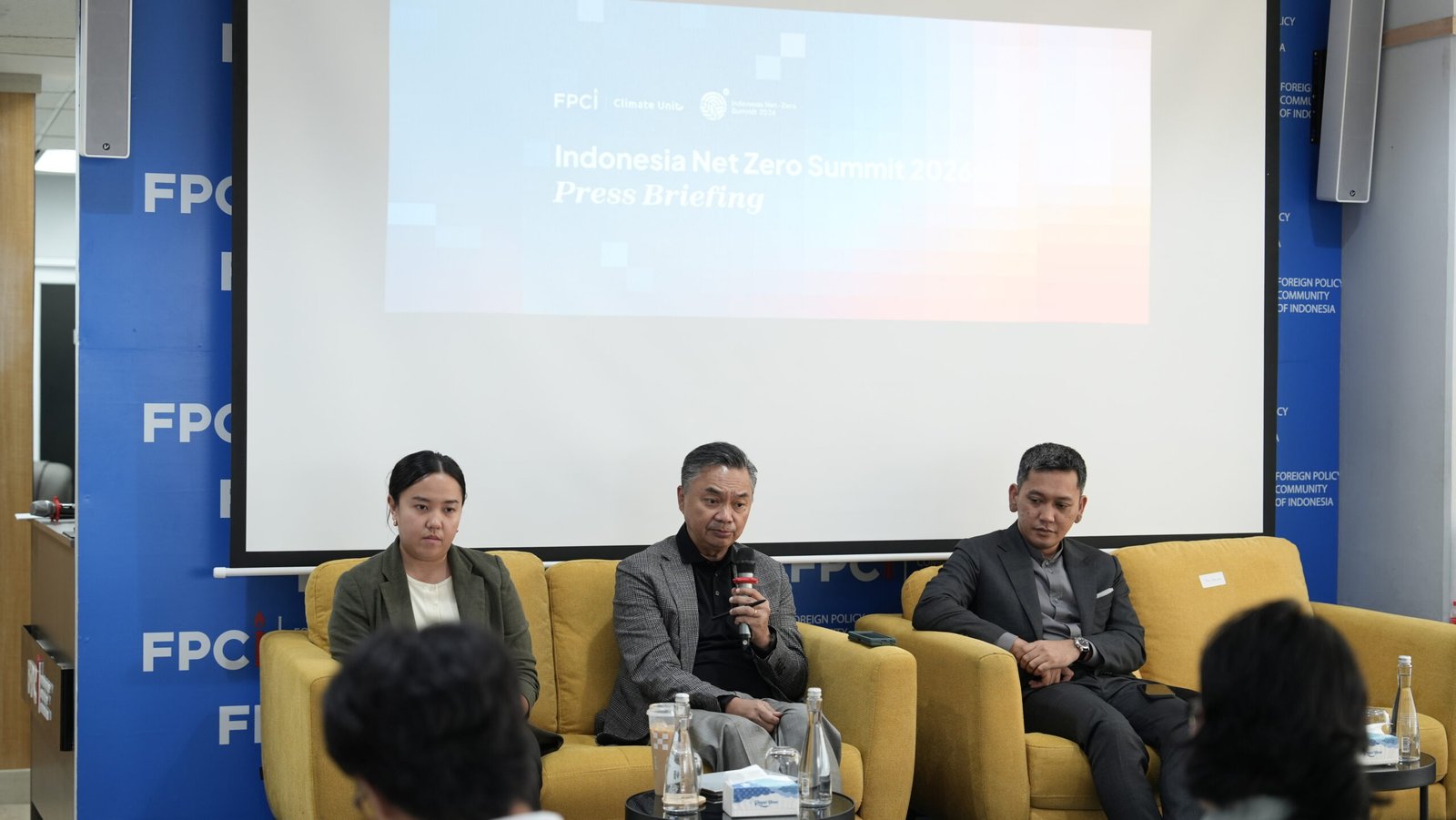 Dino Patti Djalal, Founder and Chairman of the Foreign Policy Community of Indonesia (FPCI), speaking at the press briefing for the Indonesia Net-Zero Summit (INZS) on July 29. (FPCI)
