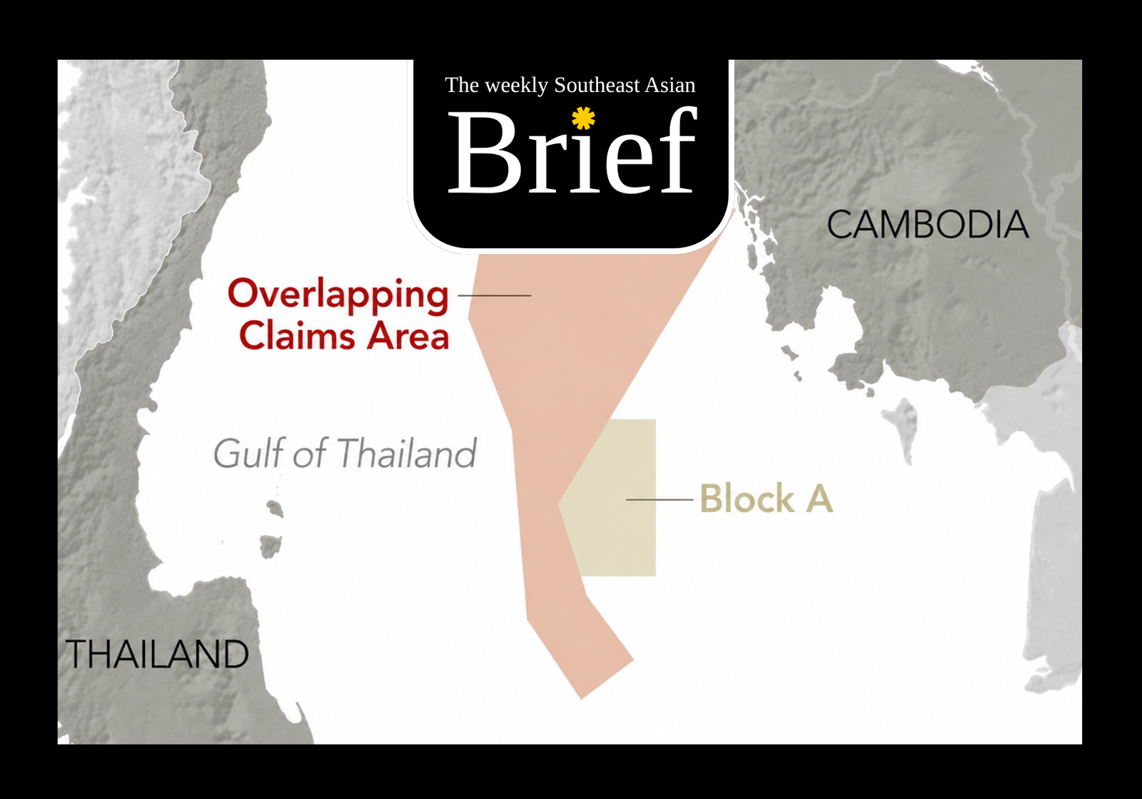 Overlapping maritime claims between Cambodia and Thailand around the Koh Kut island. (Thailand’s Department of Energy)