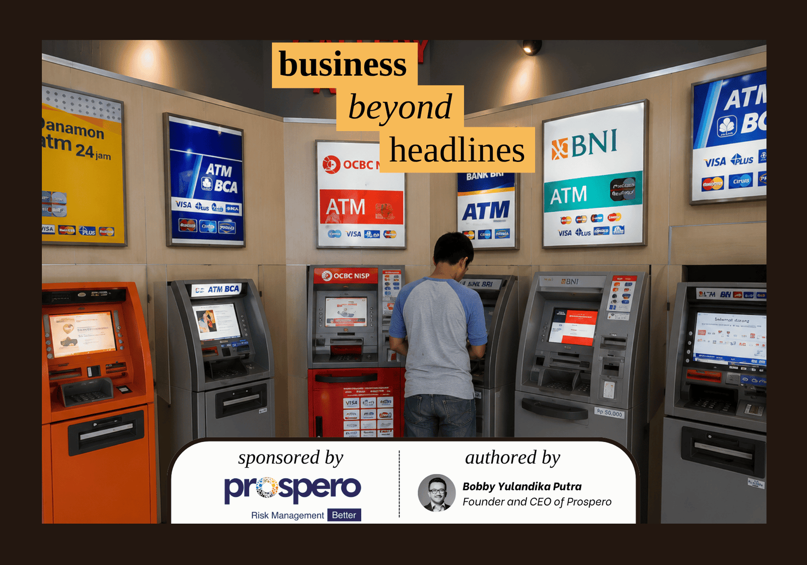 An ATM centre in Indonesia. Enterprise compliance software is priced for large commercial banks, leaving the country's smaller cooperatives and rural banks under the same rules without the tools to meet them. (BPKPD Kabupaten Sragen)