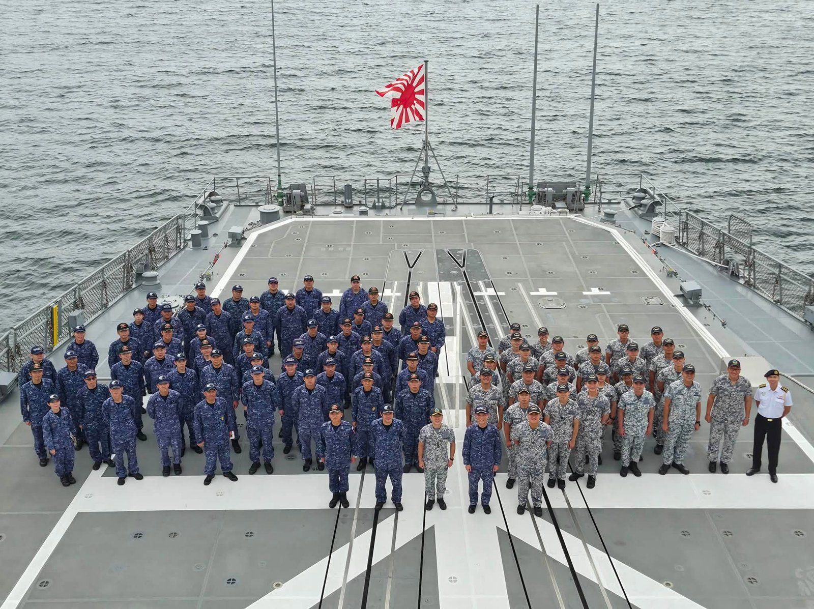 Personnel from the Republic of Singapore Navy and the Japan Maritime Self-Defence Force take part in Exercise Singapan from August 27 to August 28. (Facebook/Republic of Singapore Navy)