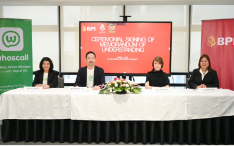 Representatives of Gogolook and the Bank of Philippine Islands (BPI) sign a Memorandum of Understanding to strengthen scam detection and digital fraud protection in the Philippines, on August 19. (BPI)