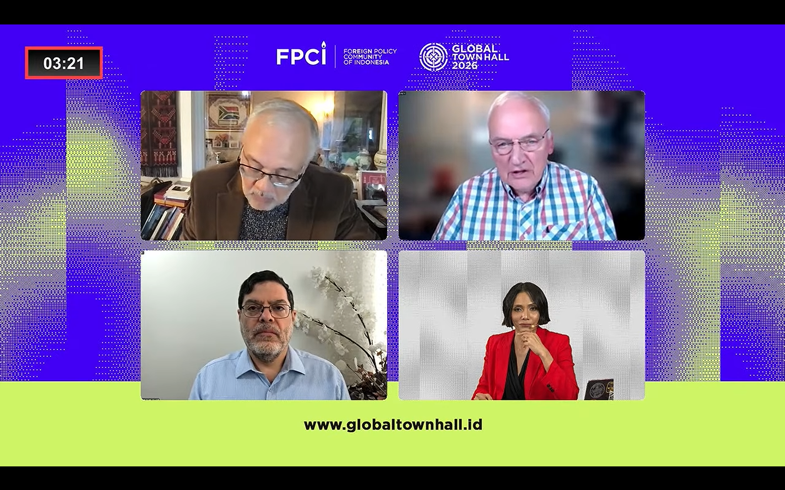 Session 2 of Global Town Hall, "Reality Check: How to Live in the Age of Mass Manipulation and Deception," September 19. (FPCI)