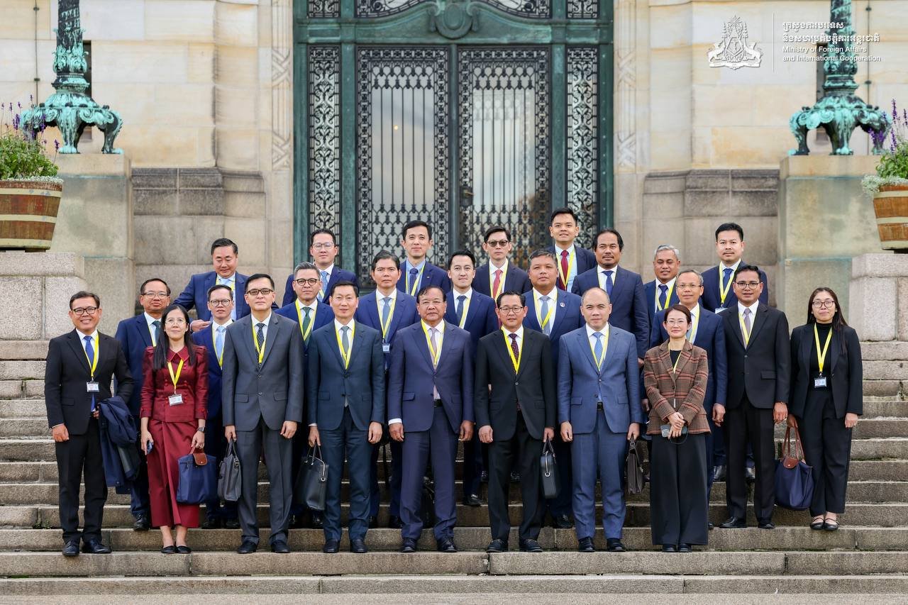 Cambodia’s delegation during the second meeting of the UNCLOS Conciliation Commission with Thailand. (Ministry of Foreign Affairs and International Cooperation)